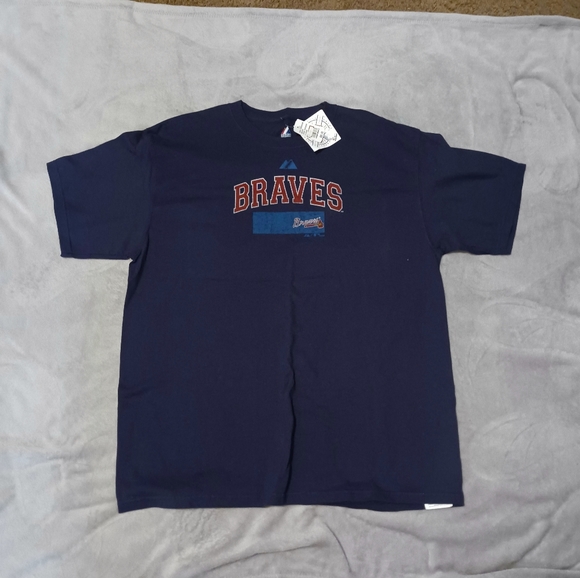 Atlanta Braves T Shirt NWT Men's Unisex Size XL Rare Hard To Find - Picture 1 of 6